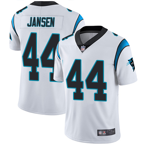 Carolina Panthers Limited White Men J.J. Jansen Road Jersey NFL Football #44 Vapor Untouchable
